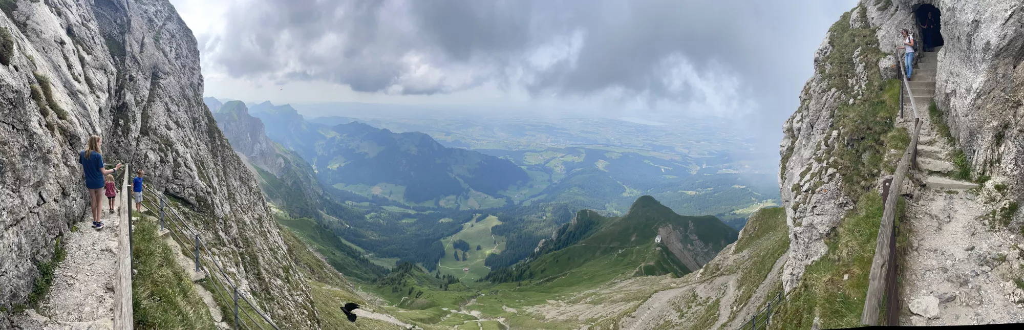 Scenic view of the Swiss Alps from Mount Pilatus.